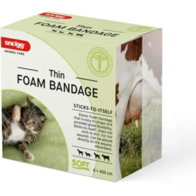 Huvudbild Snögg Foam Bandage Thin 6 cm x 4,5 m