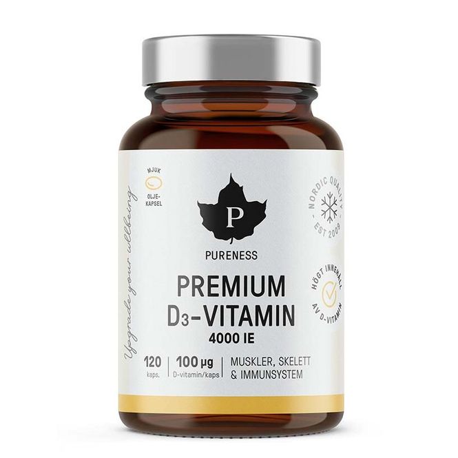Huvudbild Premium D-Vitamin 4000IE 120 kapslar