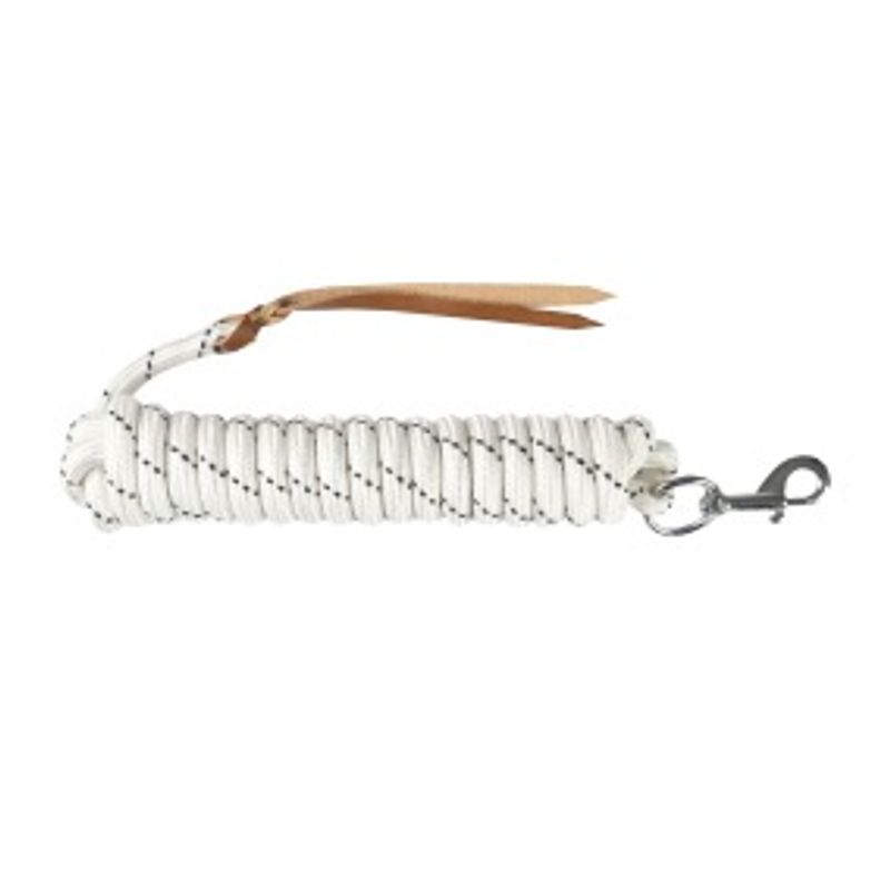 Horsemanship Lead Rope 4,2 m - vitt