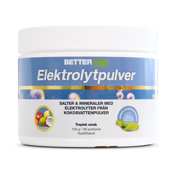 Huvudbild Elektrolytpulver Tropisk 150g 