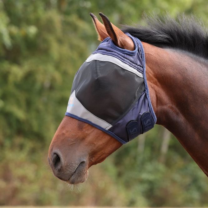 Huvudbild FlyGuard Fine Mesh Flughuva med Öronhål, Navy