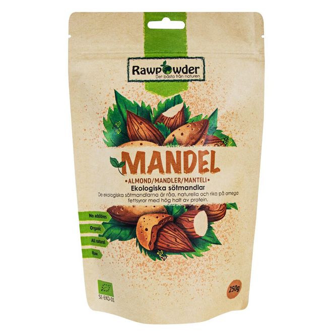 Huvudbild Mandel Ekologisk 250g 