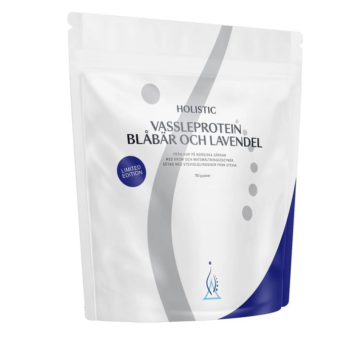 Huvudbild Vassleprotein blåbär och lavendel, 750g