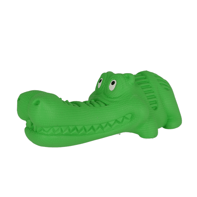 Huvudbild Rough Play Hundleksak Krokodil Gummi Grön