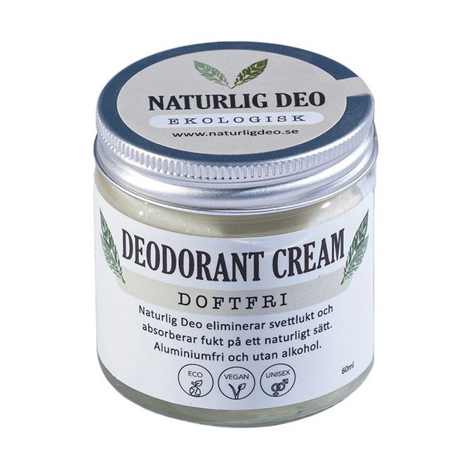 Huvudbild Ekologisk Deodorant Cream 60ml Doftfri