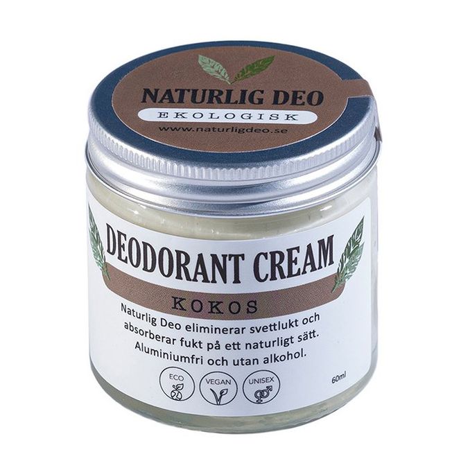 Huvudbild Ekologisk Deodorant Cream 60ml Kokos