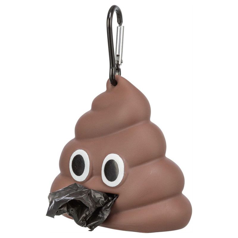 Bajspåsehållare, inkl 15 påsar, brun